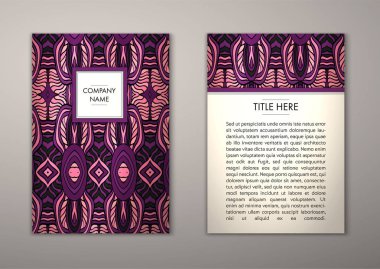 Flyer şablonu ile soyut süsleme