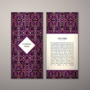 Flyer şablonu ile soyut süsleme