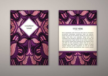 Flyer şablonu ile soyut süsleme