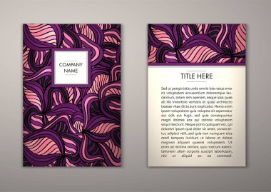 Flyer şablonu ile soyut süsleme