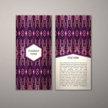 Flyer şablonu ile soyut süsleme