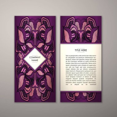 Flyer şablonu ile soyut süsleme