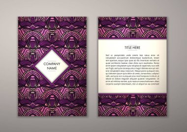 Flyer şablonu ile soyut süsleme