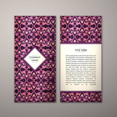 Flyer şablonu ile soyut süsleme