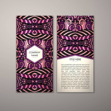 Flyer şablonu ile soyut süsleme