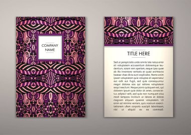 Flyer şablonu ile soyut süsleme