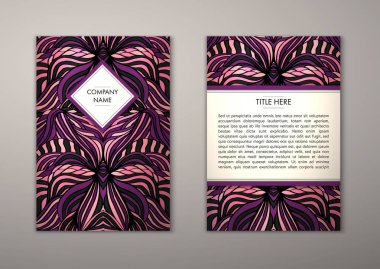 Flyer şablonu ile soyut süsleme