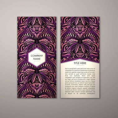 Flyer şablonu ile soyut süsleme