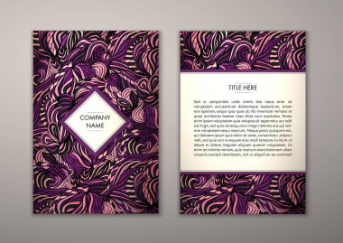 Flyer şablonu ile soyut süsleme