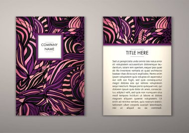 Flyer şablonu ile soyut süsleme