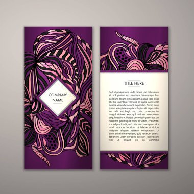 Flyer şablonu ile soyut süsleme