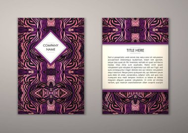 Flyer şablonu ile soyut süsleme