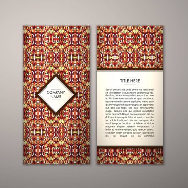 Flyer şablonu ile soyut süsleme