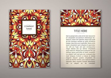 Flyer şablonu ile soyut süsleme