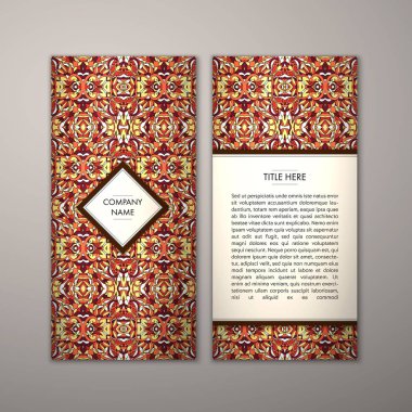 Flyer şablonu ile soyut süsleme