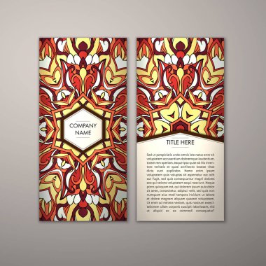 Flyer şablonu ile soyut süsleme