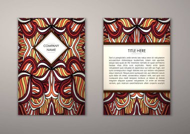 Flyer şablonu ile soyut süsleme