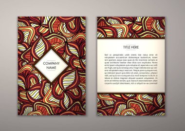 Flyer şablonu ile soyut süsleme