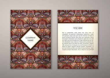 Flyer şablonu ile soyut süsleme