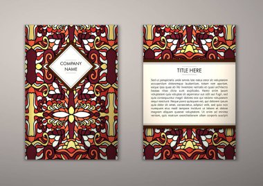 Flyer şablonu ile soyut süsleme