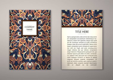 Flyer şablonu ile soyut süsleme