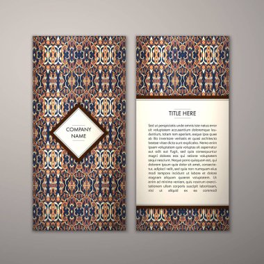 Flyer şablonu ile soyut süsleme