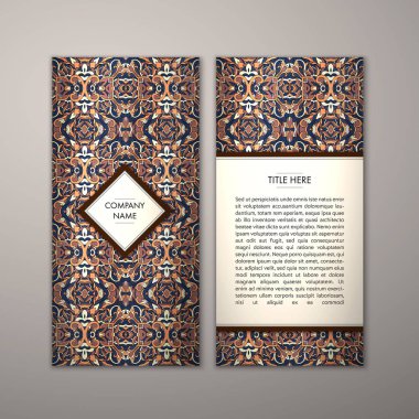 Flyer şablonu ile soyut süsleme