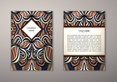 Flyer şablonu ile soyut süsleme