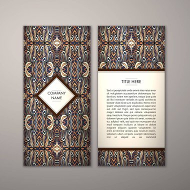 Flyer şablonu ile soyut süsleme