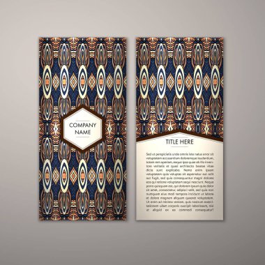 Flyer şablonu ile soyut süsleme