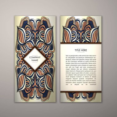 Flyer şablonu ile soyut süsleme