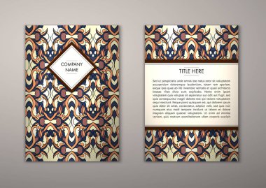 Flyer şablonu ile soyut süsleme