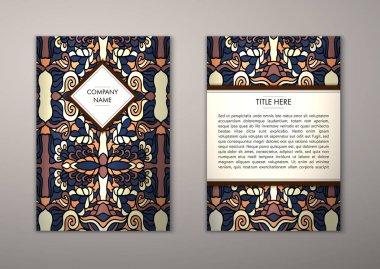 Flyer şablonu ile soyut süsleme