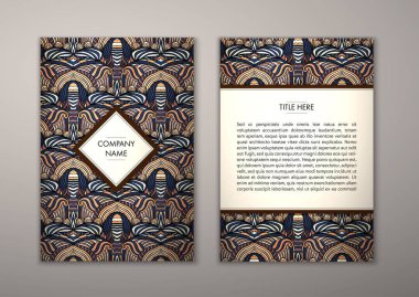 Flyer şablonu ile soyut süsleme