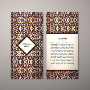 Flyer şablonu ile soyut süsleme