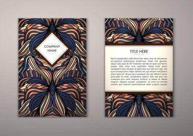 Flyer şablonu ile soyut süsleme