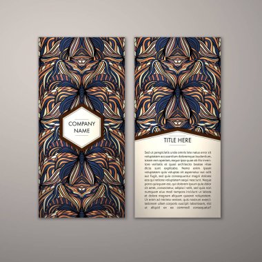 Flyer şablonu ile soyut süsleme