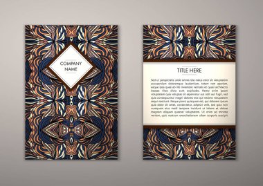 Flyer şablonu ile soyut süsleme