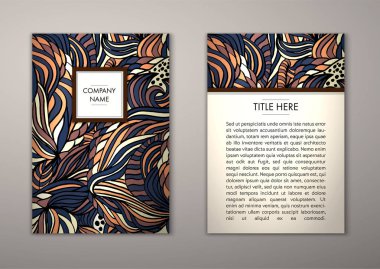 Flyer şablonu ile soyut süsleme