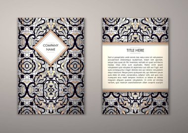 Flyer şablonu ile soyut süsleme