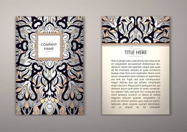 Flyer şablonu ile soyut süsleme