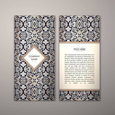 Flyer şablonu ile soyut süsleme