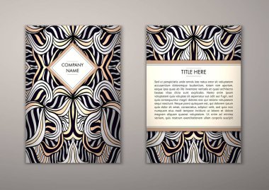 Flyer şablonu ile soyut süsleme