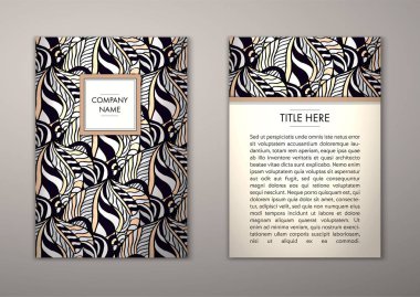 Flyer şablonu ile soyut süsleme