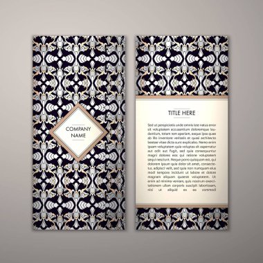 Flyer şablonu ile soyut süsleme