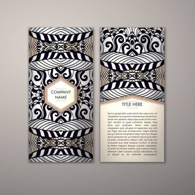 Flyer şablonu ile soyut süsleme