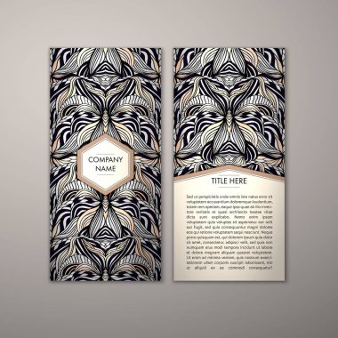 Flyer şablonu ile soyut süsleme