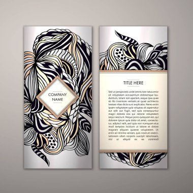 Flyer şablonu ile soyut süsleme