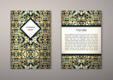 Flyer şablonu ile soyut süsleme