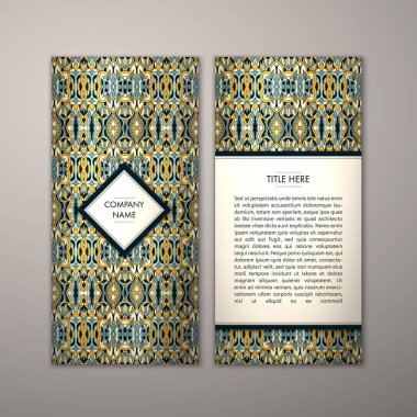 Flyer şablonu ile soyut süsleme